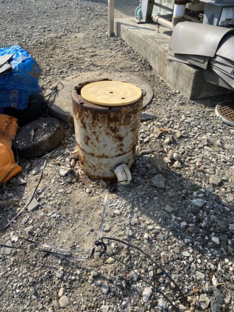 井戸水を汲み上げるポンプ交換工事